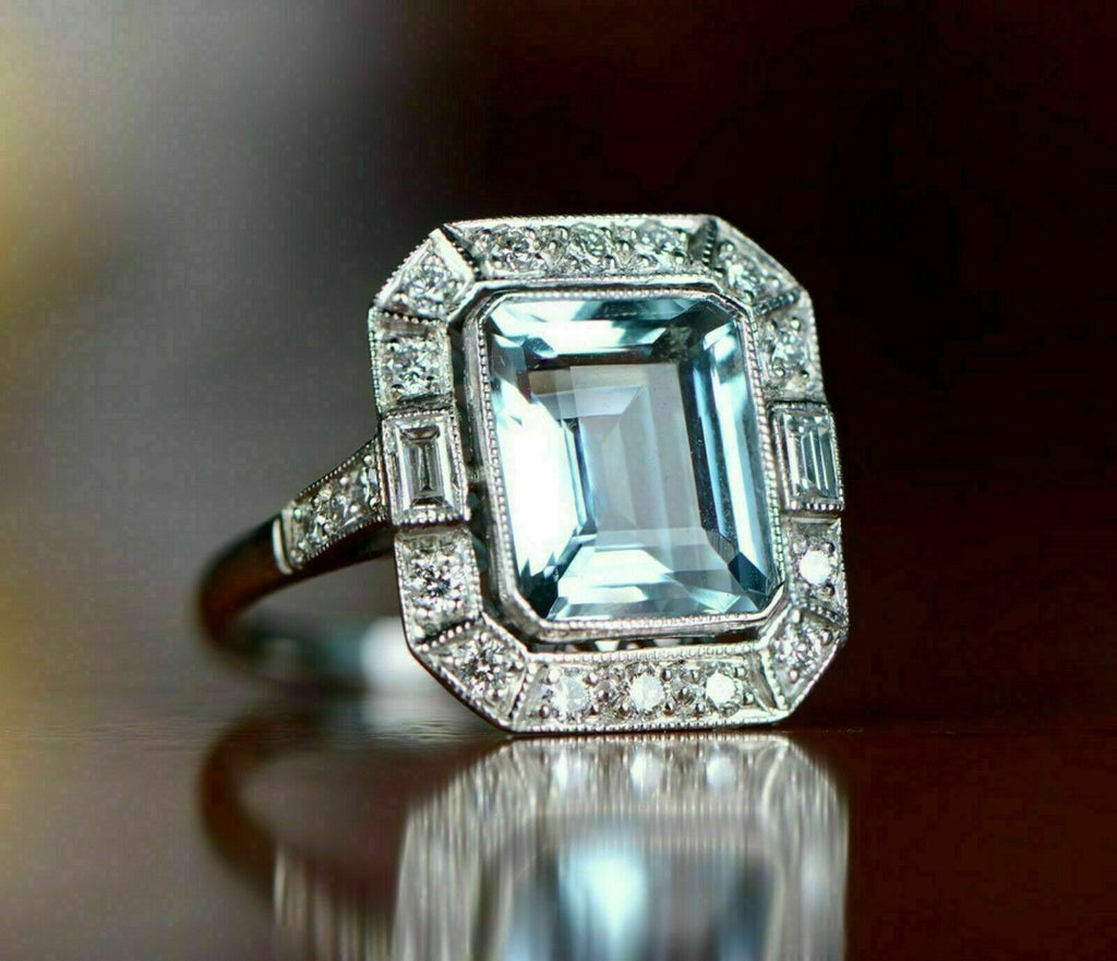 Arya 1.82ct Aquamarine Engagement Ring with Seamless Diamond Halo – Unique Engagement  Rings NYC | Custom Jewelry by Dana Walden Bridal